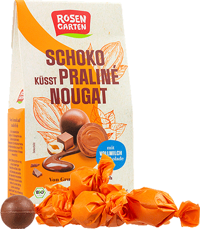 Schoko küsst Praliné Nougat