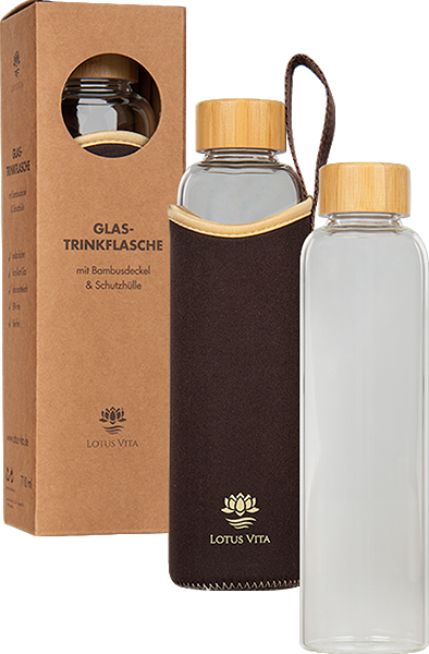 Produktbild zu Artikel Glas-Trinkflasche