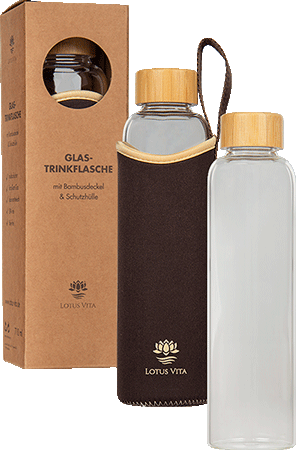 Glas-Trinkflasche