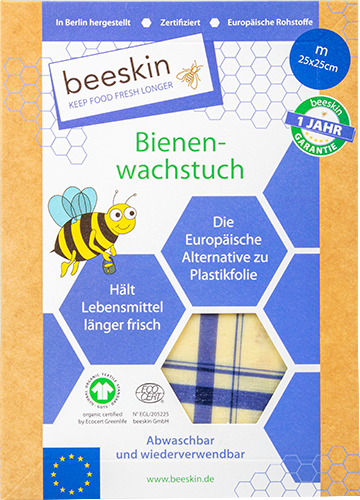 Produktbild zu Artikel beeskin Bienenwachstuch M