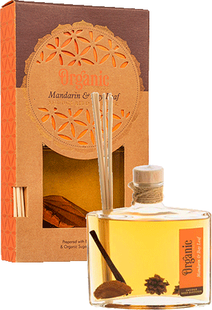 Bild: Mandarine & Lorbeerblatt<br>Organic Reed Diffuser