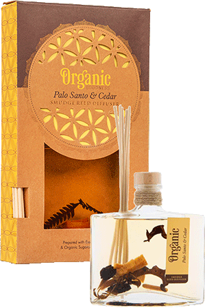 Bild: Palo Santo & Zeder<br>Organic Reed Diffuser