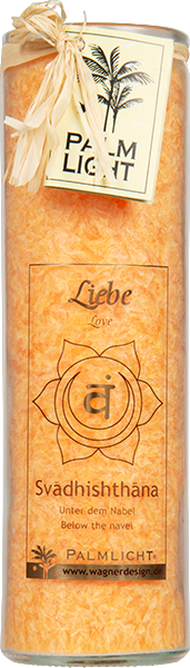 Produktbild zu Artikel Chakra Kerze orange