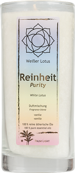 Produktbild zu Artikel Chakra Duft Kerze weiß