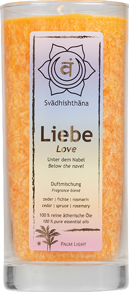 Produktbild zu Artikel Chakra Duft Kerze orange