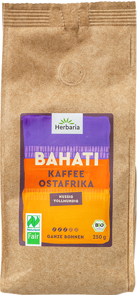 Produktbild zu Artikel Kaffee BAHATI aus Ostafrika, ganze Bohne