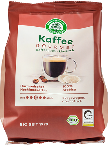 Produktbild zu Artikel Kaffee Gourmet Pads, klassisch