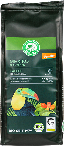 Produktbild zu Artikel Mexiko Plantagen-Kaffee, gemahlen 
