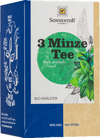 3 Minze Tee,  18 Aufgussbeutel 