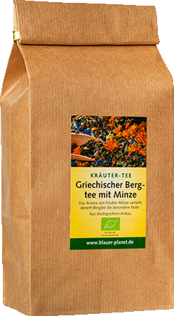 Griechischer Bergtee mit Minze