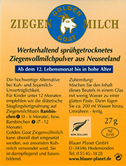 Produktbild zu Artikel Probepackung Golden Goat Ziegenvollmilchpulver 