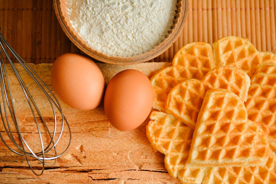 Apfelwaffeln mit Kinder-Früchtetee