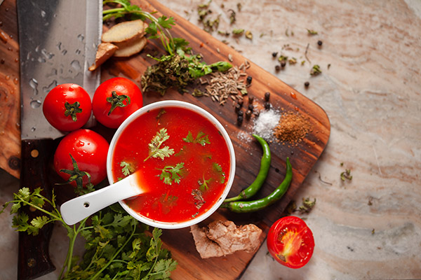 Scharfe Fettburner Tomaten Suppe